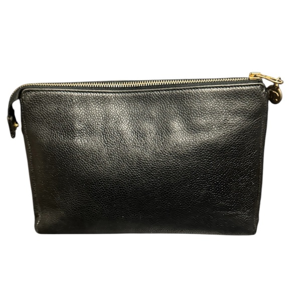 Chanel Caviar Timeless CC Cosmetic Pouch -  Black - Picture 2 of 9